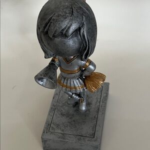 Silver and Gold Cheerleader Figurine